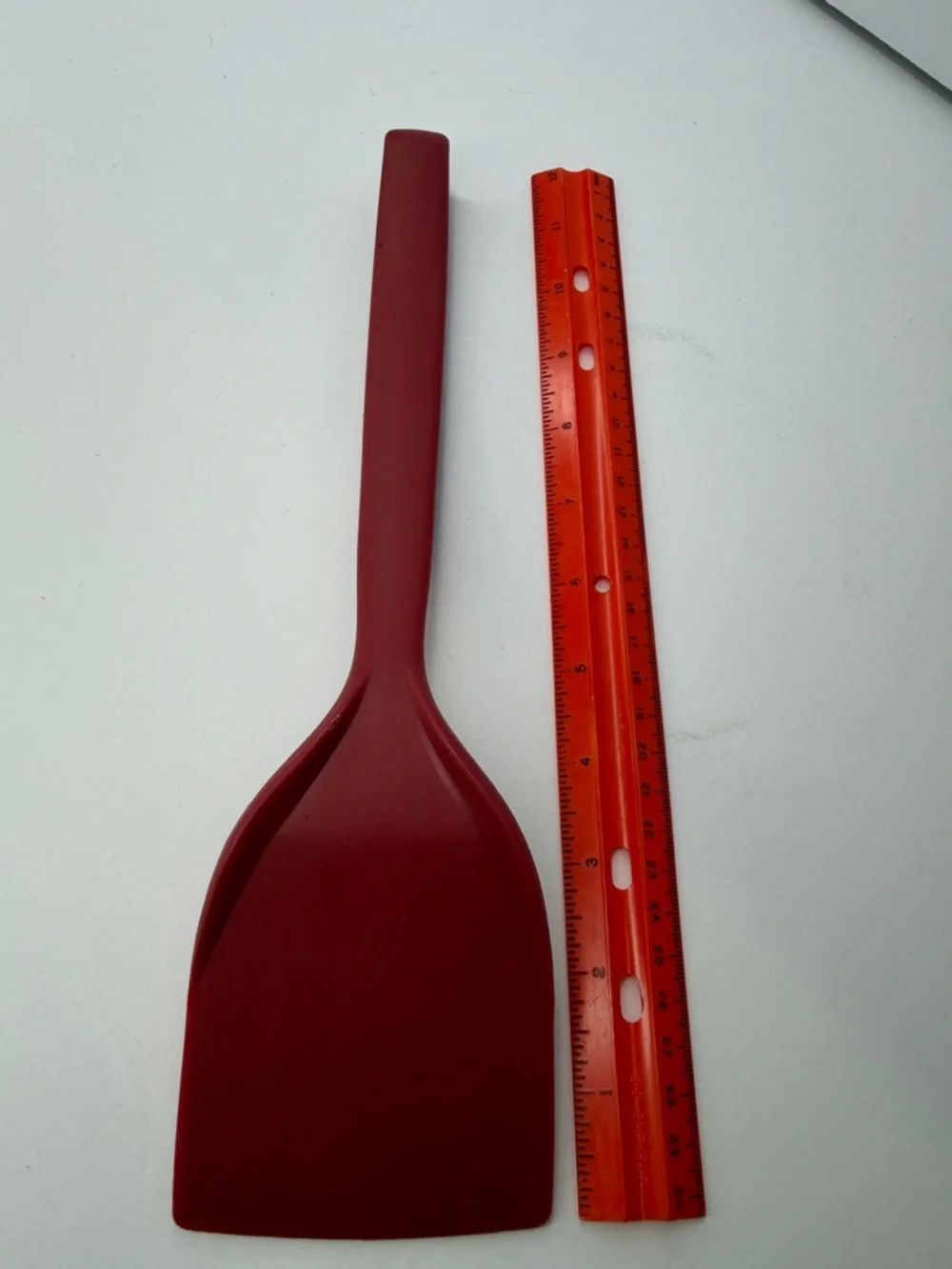 Red Silicone Turner Spatula Tong